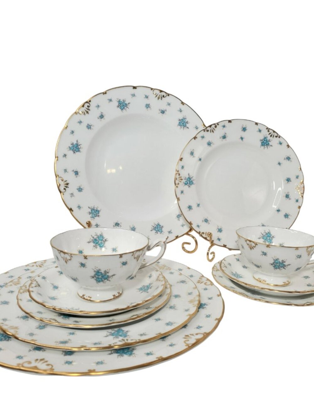 Royal Crown Derby "Kensington" 2 Place Dining Setting